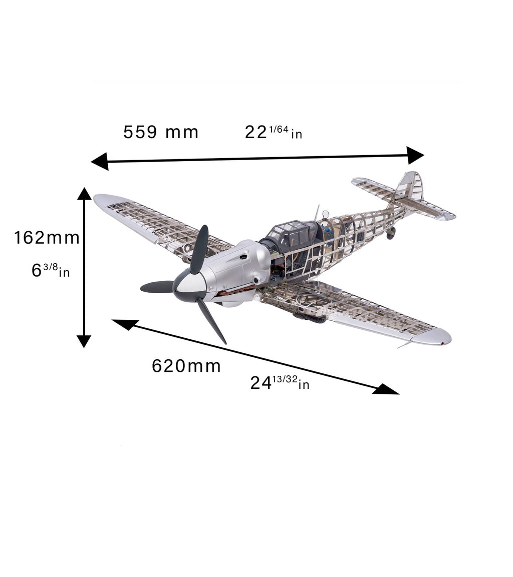 Messerschmitt BF109G Fighter: 1/16 Metal Aircraft Model