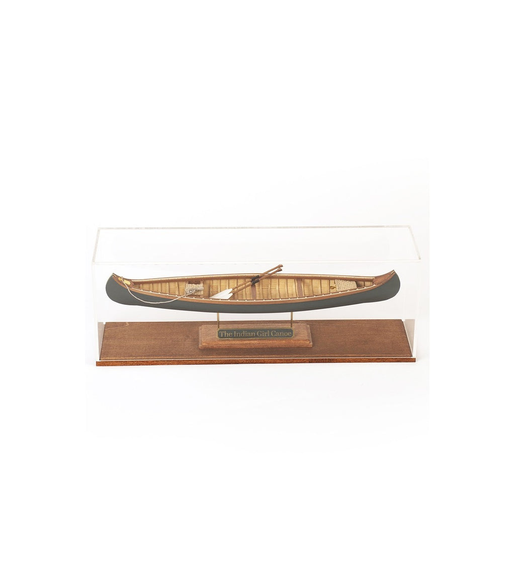 The Indian Girl Canoe 1:16. Wooden Scale Model Ship.