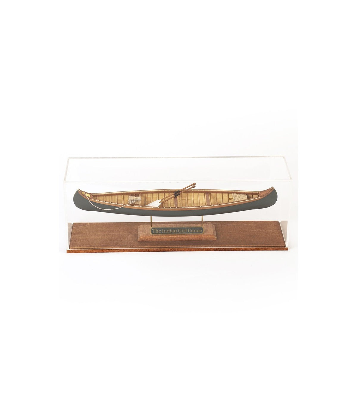 The Indian Girl Canoe 1:16. Wooden Scale Model Ship.