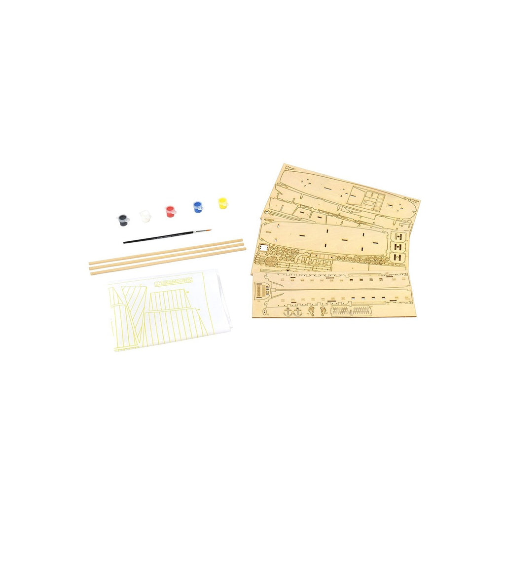 Hermione La Fayette Easy Kit. Wooden Model Ship with Paints