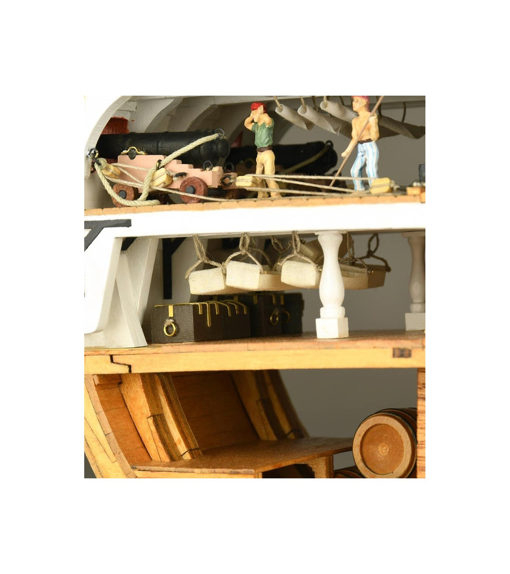 HMS Victory's Cross-Section. 1:72 Wooden Model Ship Kit