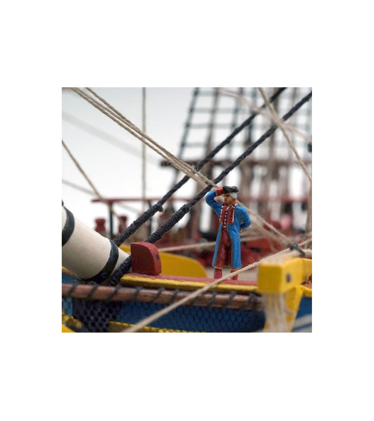 Frigate Hermione La Fayette. 1:89 Wooden Model Ship Kit