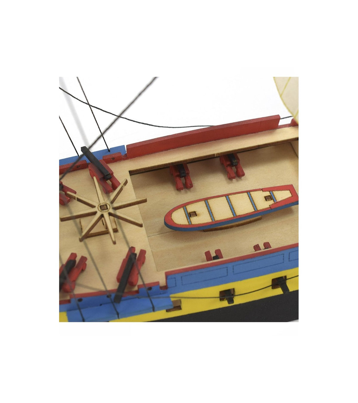 Hermione La Fayette Easy Kit. Wooden Model Ship with Paints