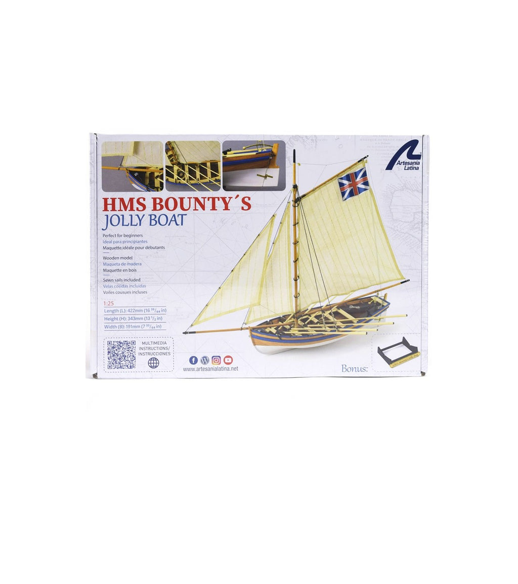 HMS Bounty's Jolly Boat. 1:25 Wooden Model Ship Kit