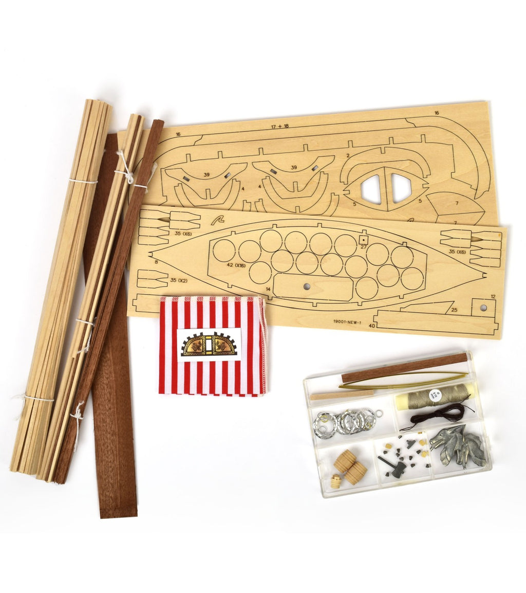 Drakkar Viking. 1:75 Wooden Model Ship Kit