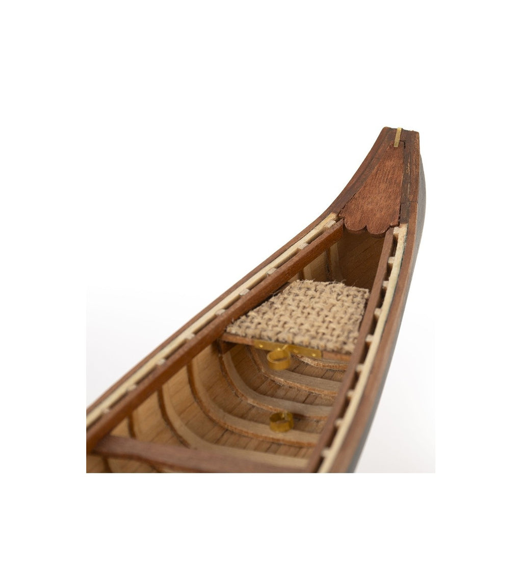 The Indian Girl Canoe 1:16. Wooden Scale Model Ship.
