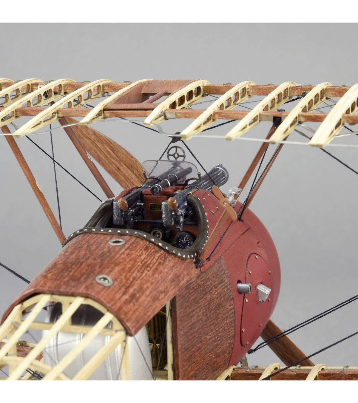 Fighter Sopwith Camel. 1:16 Wooden and Metal Aircraft Model