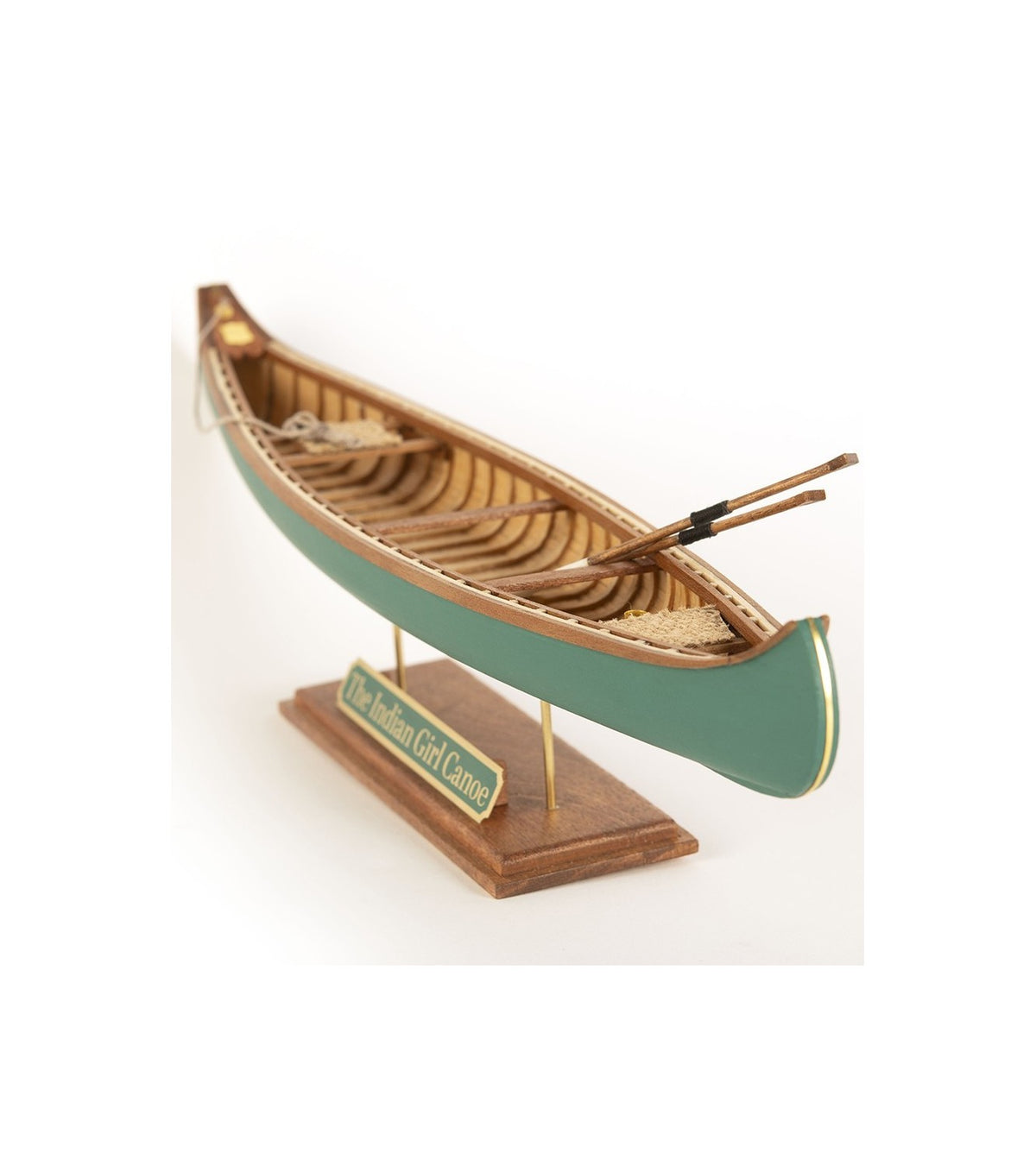 The Indian Girl Canoe 1:16. Wooden Scale Model Ship.