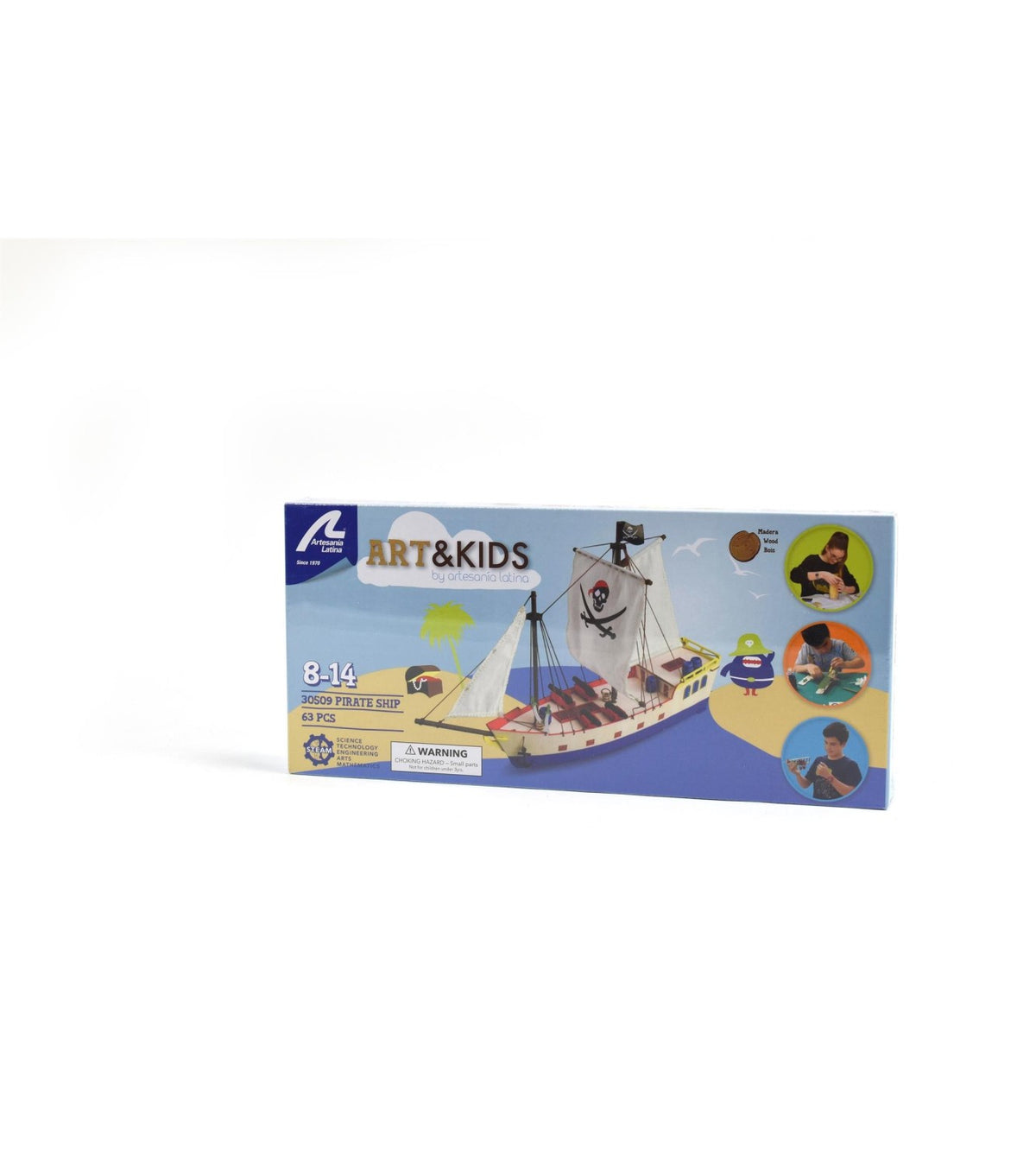 Wooden Model for Kids +8: Pirate Ship