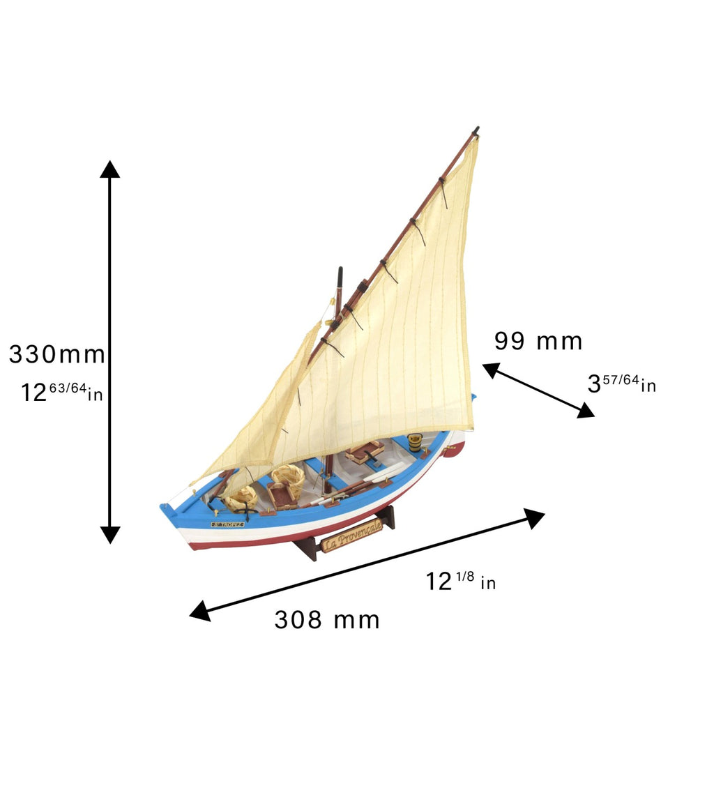 Fishing Boat La Provenale. 1:20 Wooden Model Ship Kit