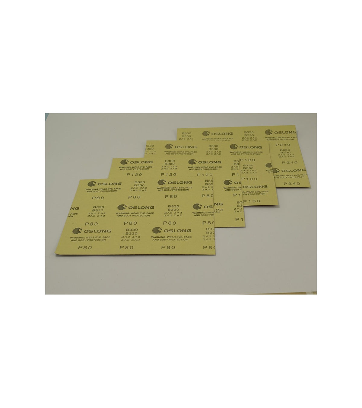 Set of 4 Thick Sandpapers (80, 120, 180, 240) for Modeling