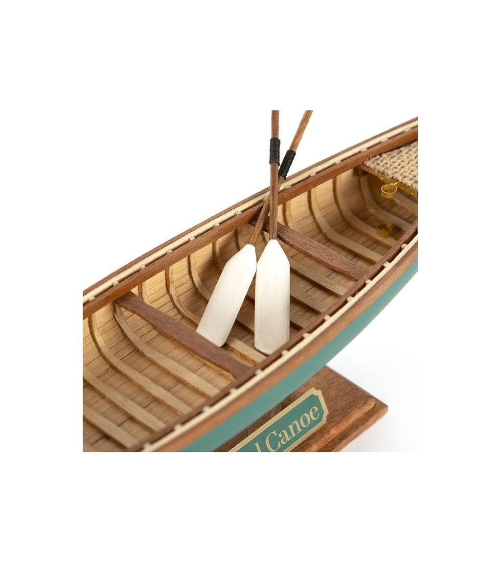 The Indian Girl Canoe 1:16. Wooden Scale Model Ship.