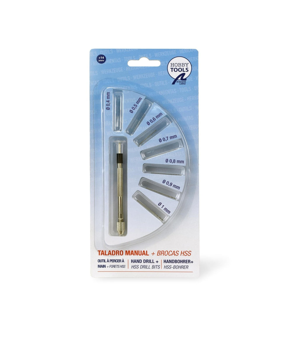 Precision Mini Hand Drill with 7 HSS Drill Bits