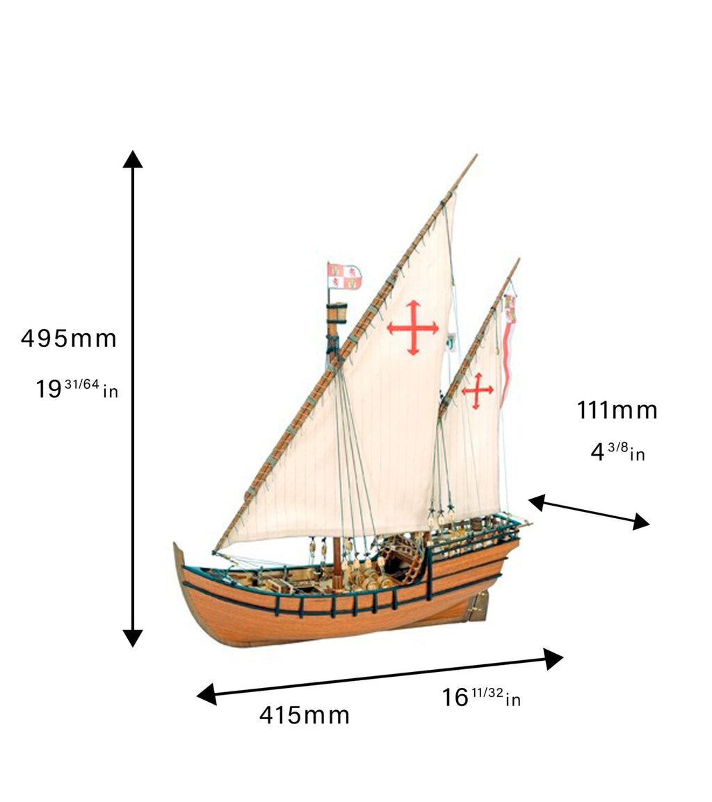 Caravel La Ni&ntilde;a. 1:65 Wooden Model Ship Kit
