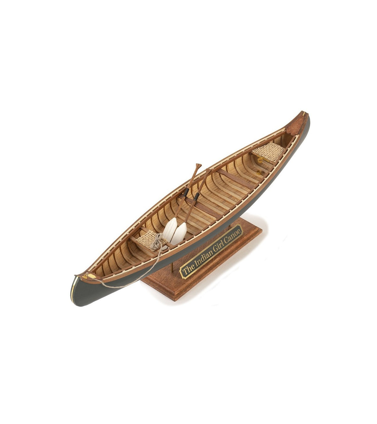 The Indian Girl Canoe 1:16. Wooden Scale Model Ship.