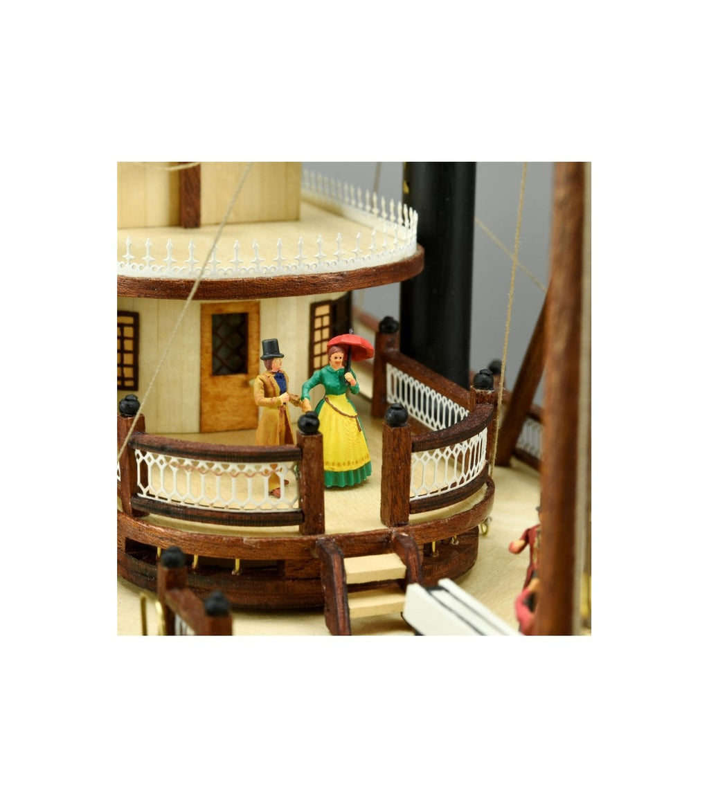Paddle Steamer King of the Mississippi. 1:80 Wooden Model Kit