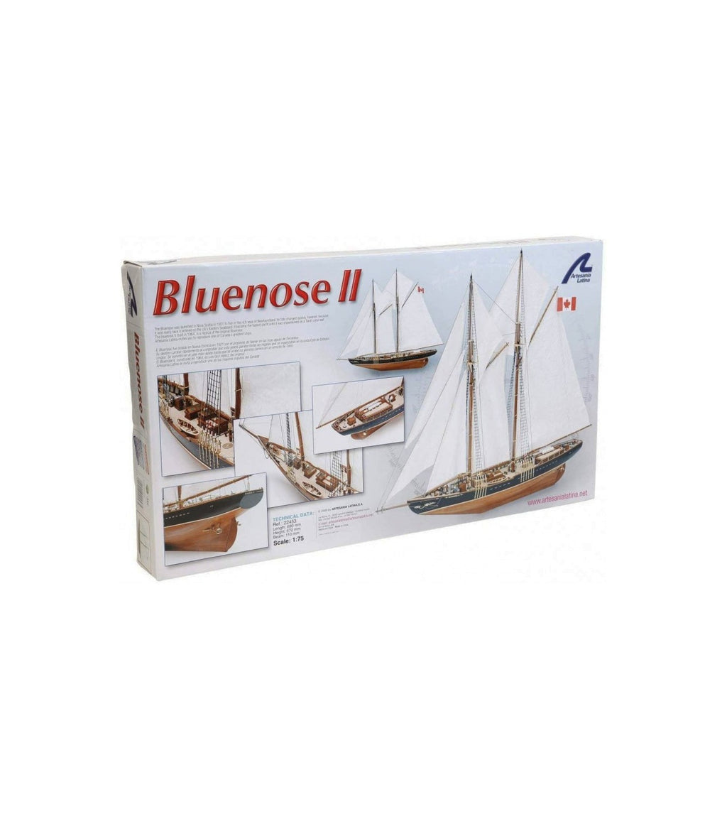 Fishing &amp; Regattas Schooner Bluenose II. 1:75 Wooden Model Ship Kit
