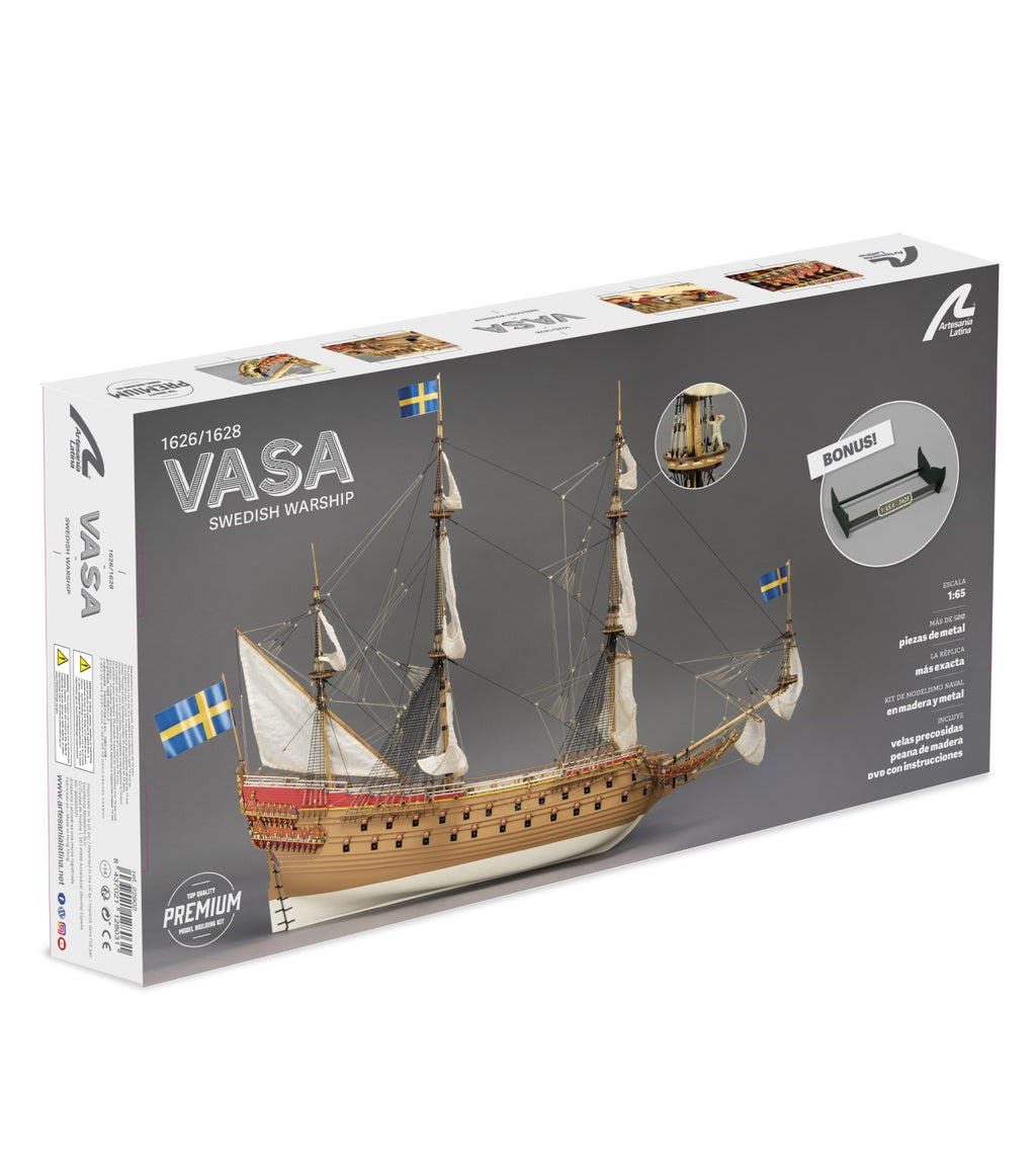Warship Vasa. 1:65 Wooden Model Ship Kit