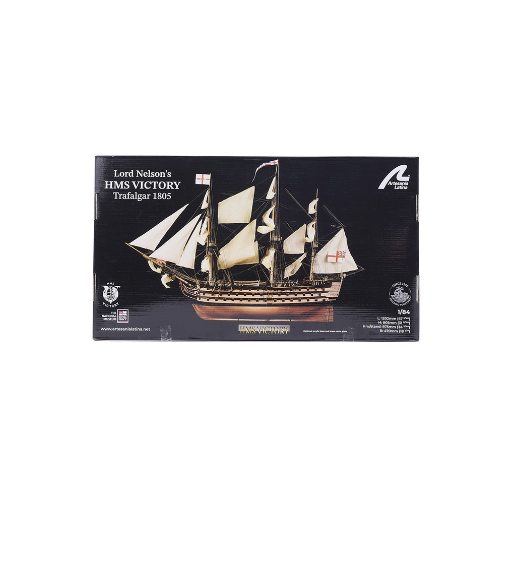 HMS VICTORY Ship of the Line Trafalgar 1805 - 1:84 - Wooden Scale Model Ship