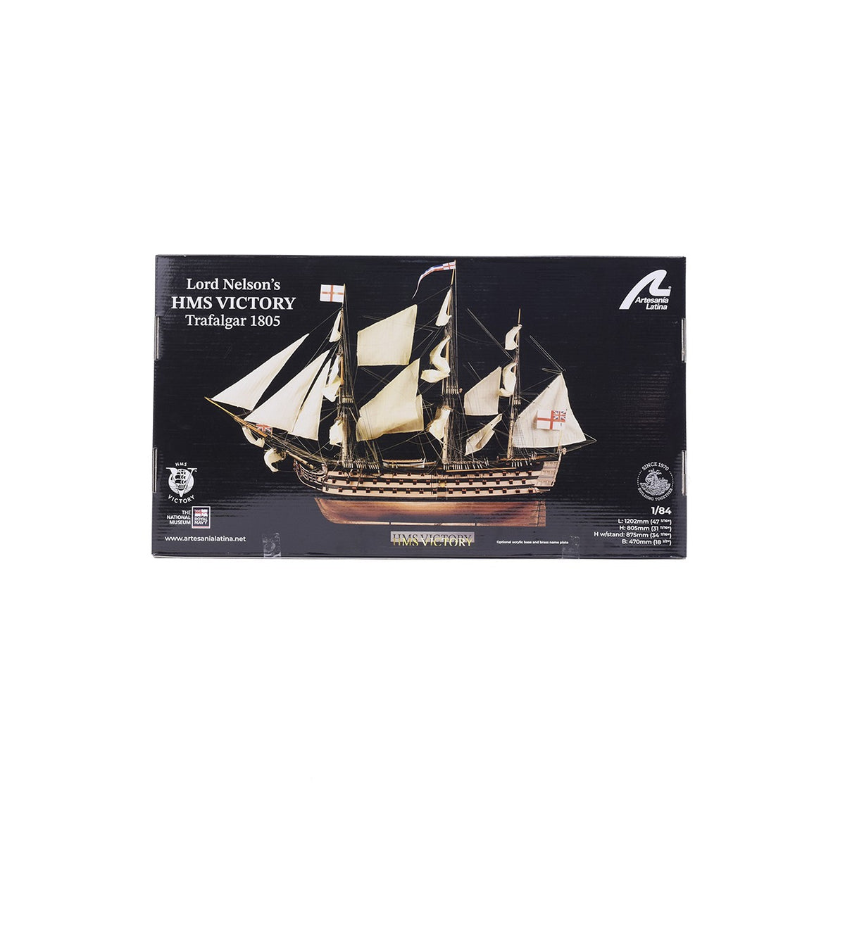 HMS VICTORY Ship of the Line Trafalgar 1805 - 1:84 - Wooden Scale Model Ship