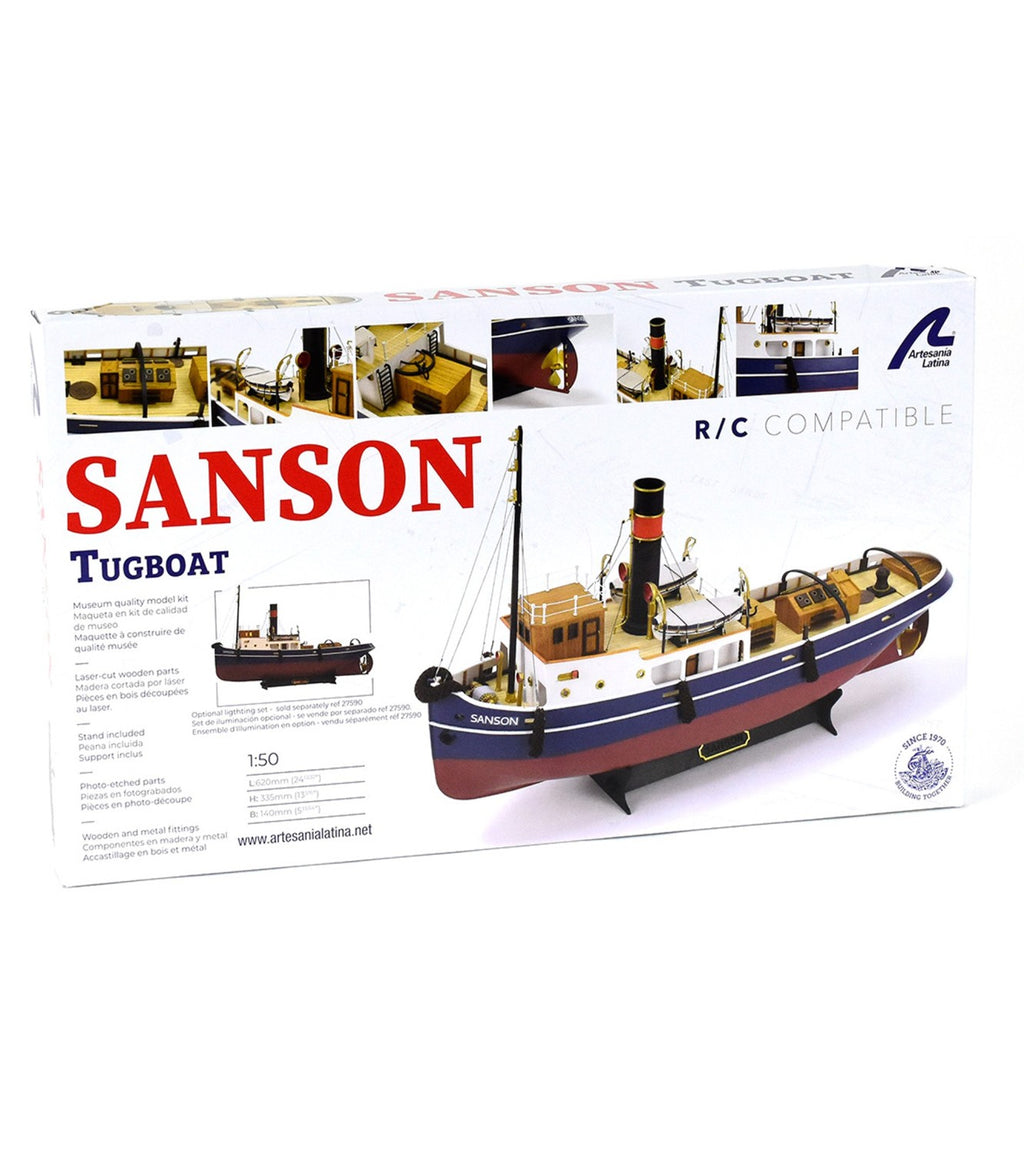 Sanson Tugboat. 1:50 Wooden Model Ship Kit (R/C Compatible)