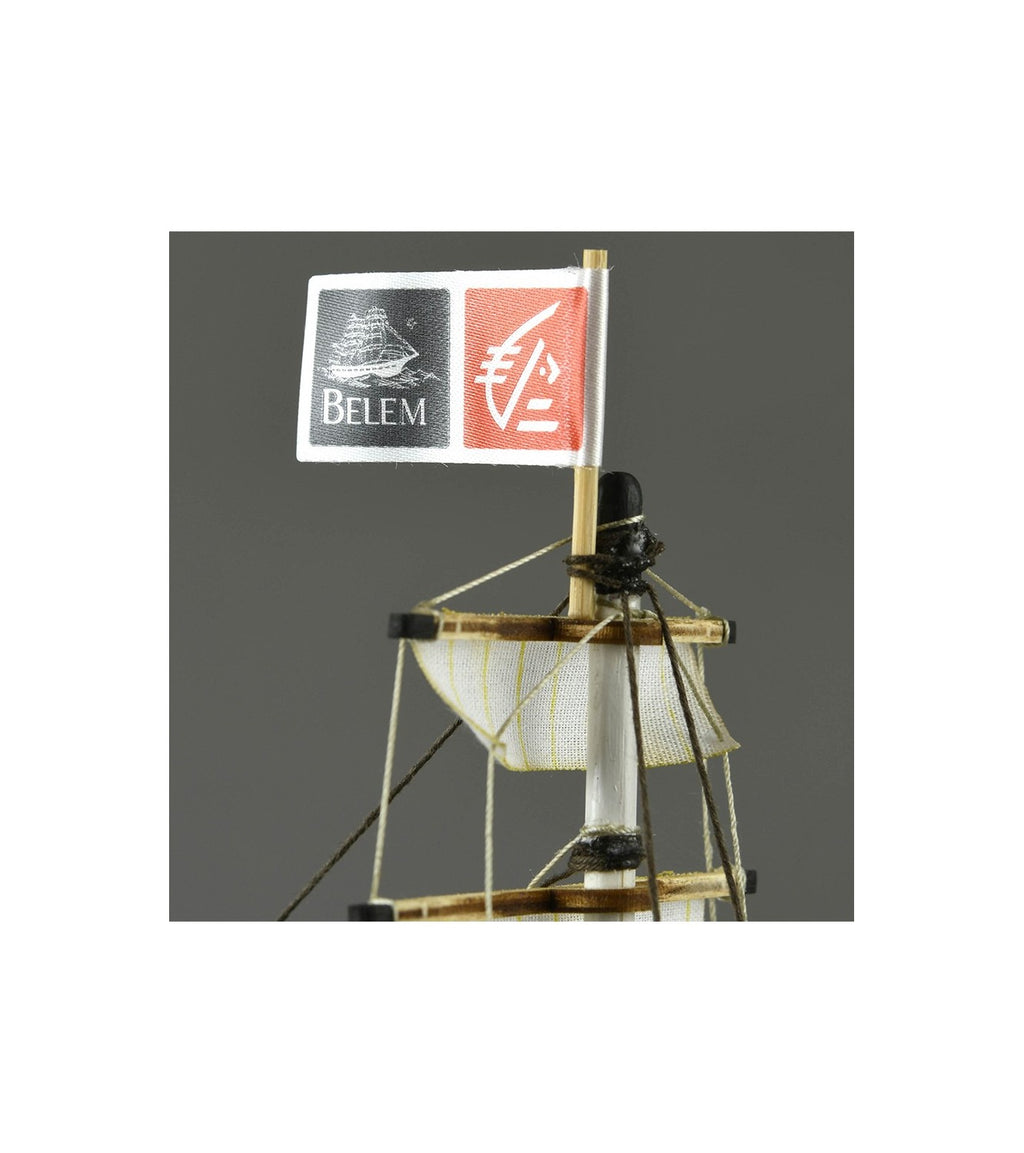 Training Ship Belem Easy Kit. Wooden Model Ship with Paints
